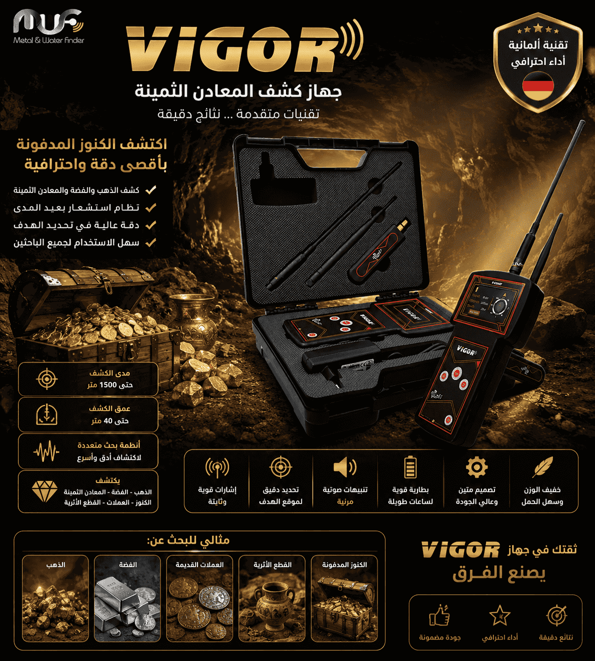 Vigor precious metal detector