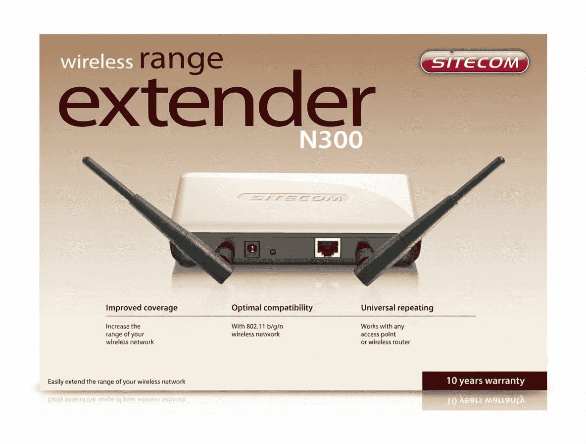 Sitecom 300N Wireless Range Extender